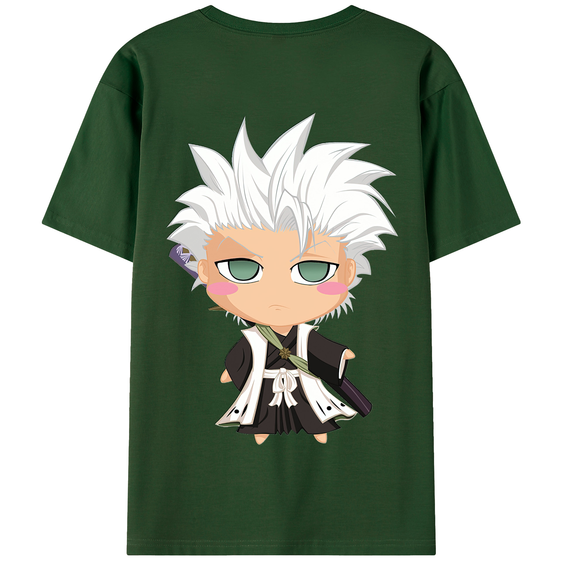 （画像用） ブリーチ 日番谷冬獅郎（ひつがや とうしろう） BLEACH Hitsugaya Toushirou 綿100％半袖Tシャツ（背面プリント）